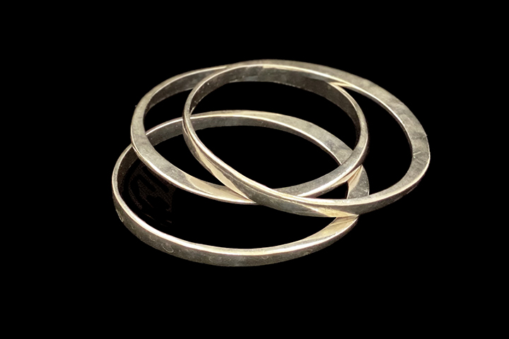 Set of 3 Sterling Silver Bangles