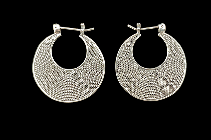 Sterling Silver Hoop Earrings #1