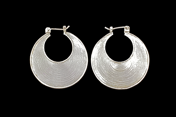 Sterling Silver Hoop Earrings #2