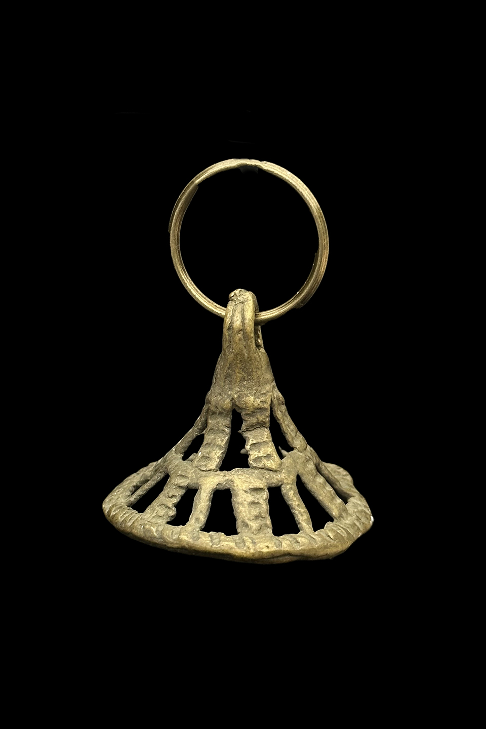 Saworo Ide Brass Bell Shape - Yoruba People, Nigeria