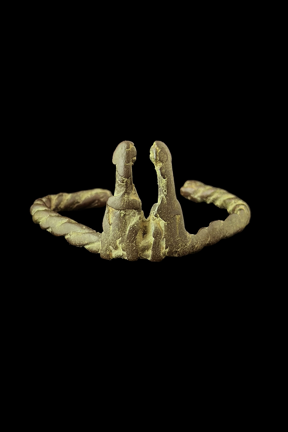 Shrine Bracelet wth Couple Facing Each Other - Bwa People, Burkina Faso