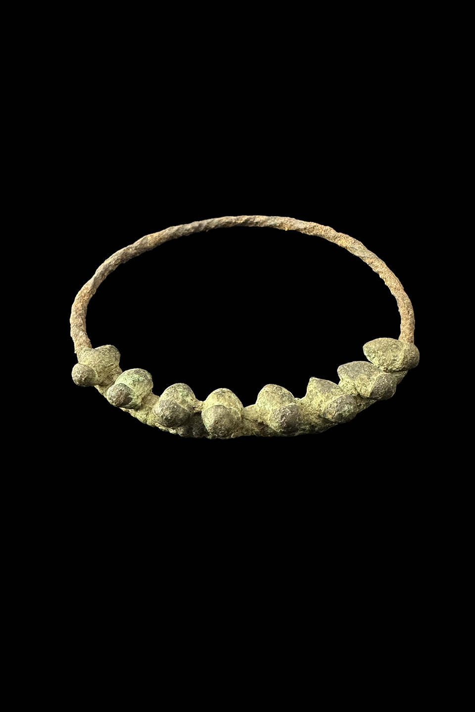 Oxidized Green Shrine Bracelet - Bwa People, Burkina Faso