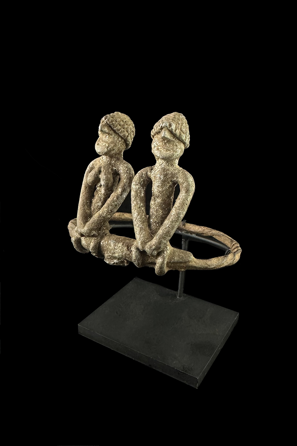 Aluminum Shrine Bracelet wth Couple - Bwa People, Burkina Faso