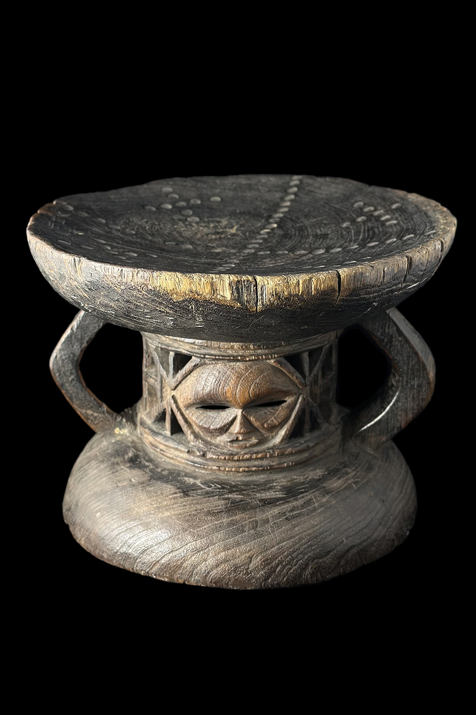 Wooden Stool - Lwena (Luena) People, Angola - Sold