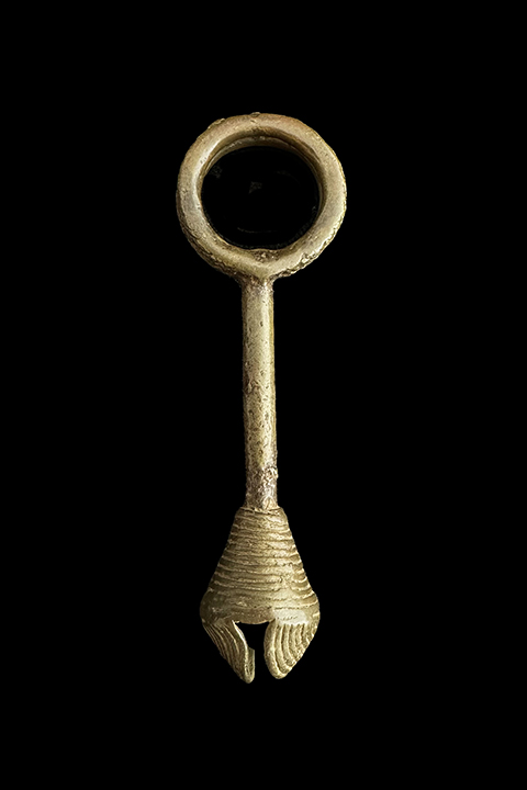 Bronze Bell/Ring Pendant -Vere People bordering Cameroon and Nigeria