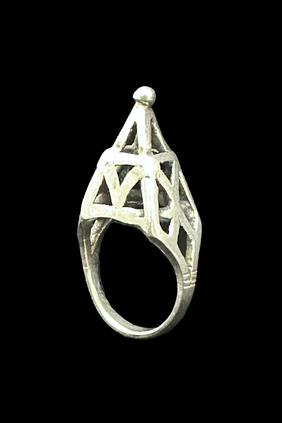 Tribal Silver Ring - Tuareg People, the Nomads of the south Sahara - Size 7 1/2