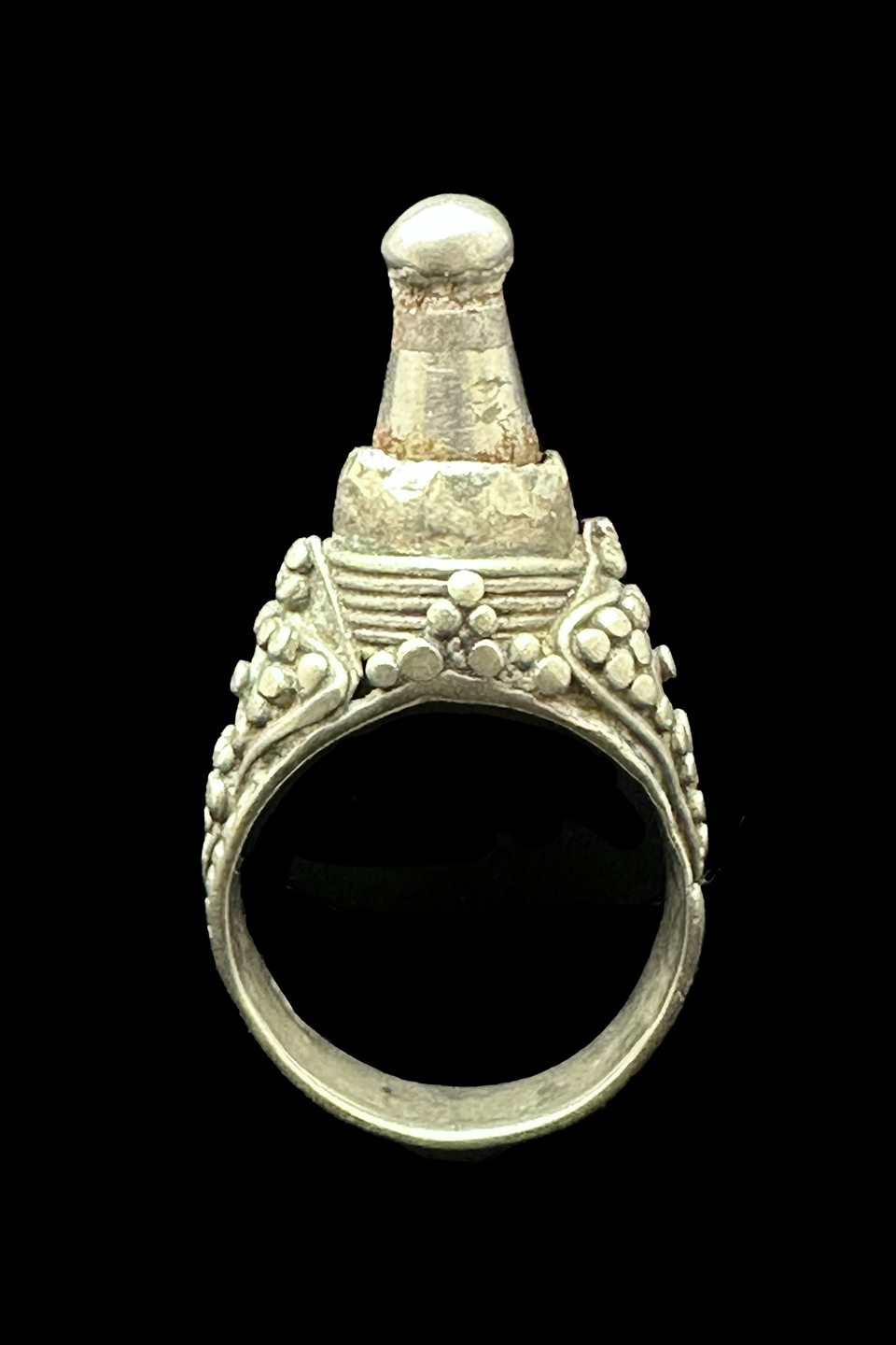 Tribal Silver Ring - Tuareg People, the Nomads of the south Sahara - Size 9