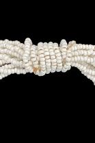 12 Strand White Beaded Necklace - Ndebele People, South Africa 3