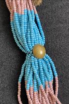 Framed Beaded Necklace - Zulu People, Msinga Area, South Africa  4