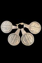 4 Niello Pendant Pieces - Morocco - 24 grams total