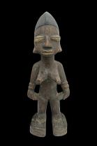 Single Female Ibeji Figure with Sandals - Yoruba People, Nigeria