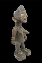 Single Female Ibeji Figure with Sandals - Yoruba People, Nigeria 5