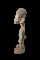 Single Male Ibeji Figure with Mahogany Color - Yoruba People, Nigeria 2