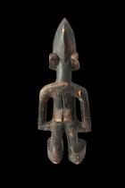 Single Male Ibeji Figure with Mahogany Color - Yoruba People, Nigeria 3