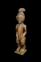 Wooden Figure with Buffalo Helmet - Holo People, Northern Angola/Southern D.R.Congo 1