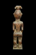 Wooden Figure with Buffalo Helmet - Holo People, Northern Angola/Southern D.R.Congo 3