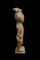 Wooden Figure with Buffalo Helmet - Holo People, Northern Angola/Southern D.R.Congo 4