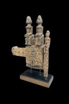 Mounted Wooden Door Lock and Key - Dogon  People, Mali  1