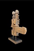 Mounted Wooden Door Lock and Key - Dogon  People, Mali  4