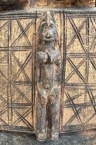 Mounted Wooden Door Lock and Key - Dogon  People, Mali  8