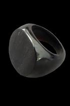 Circular Black Horn Ring #17 1