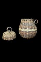 Small Woven Lidded  Basket 1