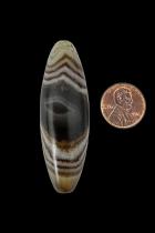 Banded Agate Bead Pendant - Botswana 6