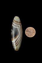 Banded Agate Bead Pendant - Botswana 7