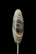 Banded Agate Bead Pendant - Botswana 8