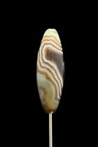 Banded Agate Bead Pendant - Botswana 9