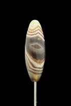 Banded Agate Bead Pendant - Botswana 10