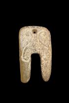 Old Jade Carving Amulet Pendant - Hongshan Culture, China - Sold 1