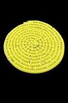 Set of 8 Lime Green and One Yellow Telephone Cable Wire Discs - South Africa 2