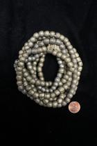 2 Strands of Vintage Silver and Brass Mixed Padre Beads - Ethiopia 3