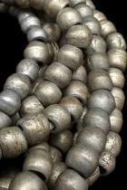 2 Strands of Vintage Silver and Brass Mixed Padre Beads - Ethiopia 4