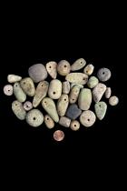 32 Ancient Amazonite Stone Beads - West Africa 2