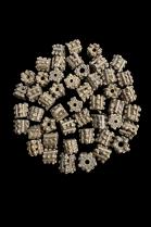 48  Old Brass Cylinder Beads - Nigeria