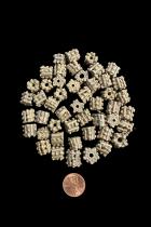 48  Old Brass Cylinder Beads - Nigeria 1