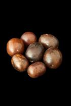 7 Vintage Dark Copal/Amber/Resin Beads  1