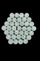 37 Smaller Recycled Glass Beads - Krobo People, Ghana