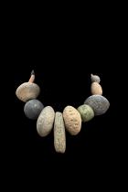 Mix of 16 Old Stone and Clay Spindle Whorl Beads - West Africa 3