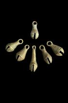 6 x Brass Bells with Clappers - Igbo People, Nigeria 2