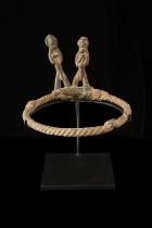 Mounted Shrine Bracelet wth Standing Couple - Bwa People, Burkina Faso 1