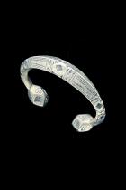 Chunky Silver Bracelet - Tuareg People, south Sahara. 1