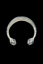 Chunky Silver Bracelet - Tuareg People, south Sahara. 2