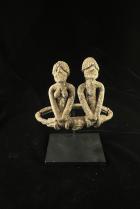 Aluminum Shrine Bracelet wth Couple - Bwa People, Burkina Faso 1