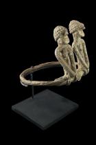 Aluminum Shrine Bracelet wth Couple - Bwa People, Burkina Faso 3