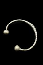 Thin Tribal Silver Bracelet - Tuareg People, nomads of the south Sahara. 1