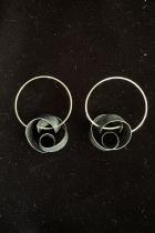 Oxidized Sterling Silver Pretzel Shaped Earrings 1