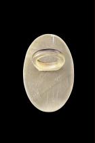 Large Natural Polished  Horn Ring #4 1